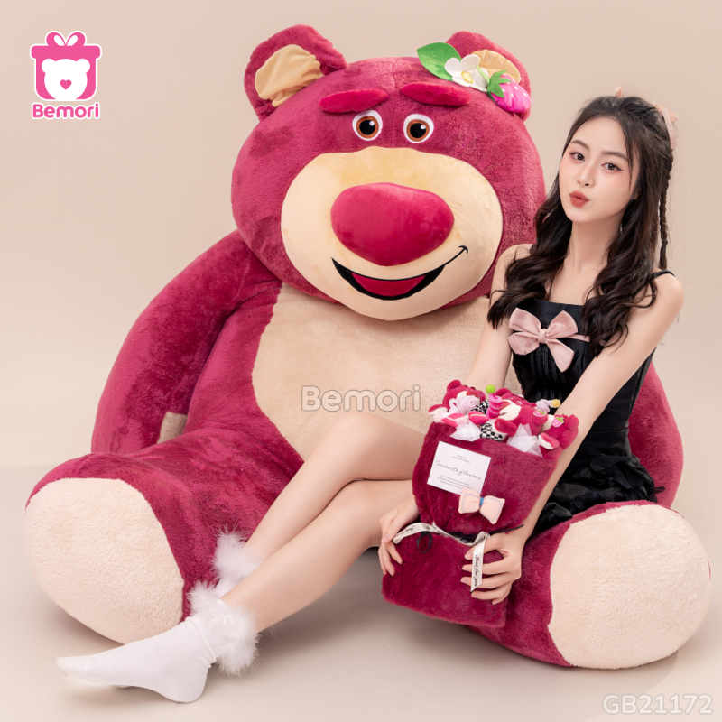 Gấu Bông Big Lotso Tai Dâu Đứng