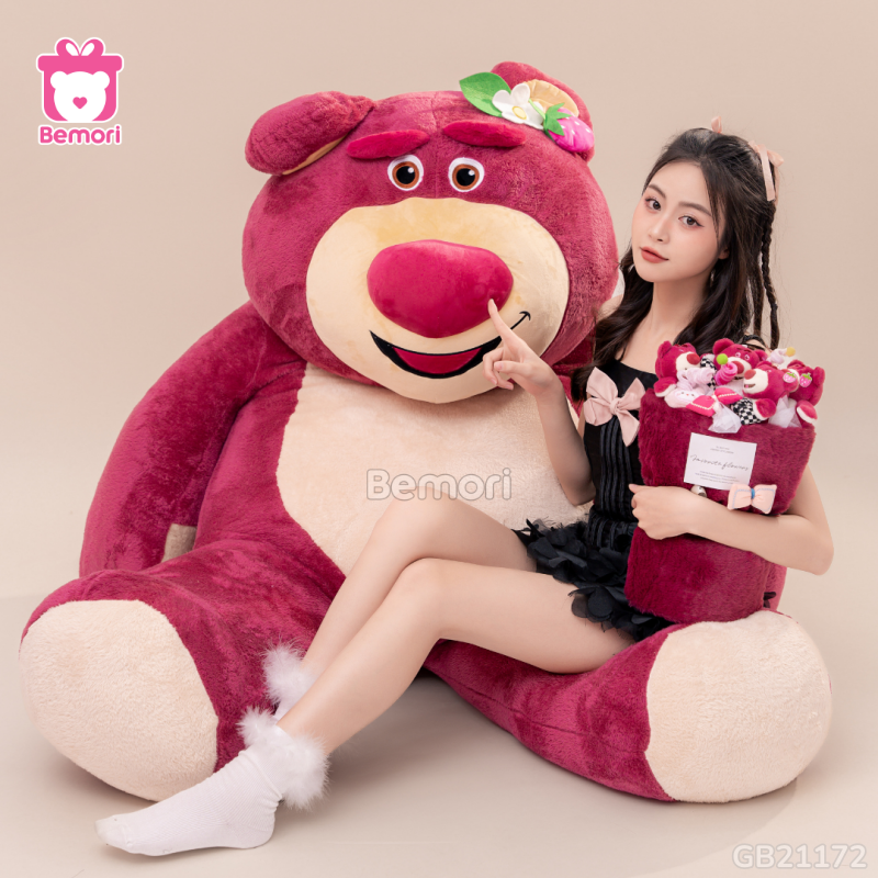 Gấu Bông Big Lotso Tai Dâu Đứng