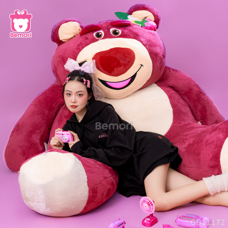 Gấu Bông Big Lotso Tai Dâu Đứng