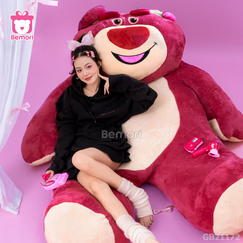 Gấu Dâu Lotso Khổng Lồ - Món Quà Ngọt Ngào Cho Trái Tim