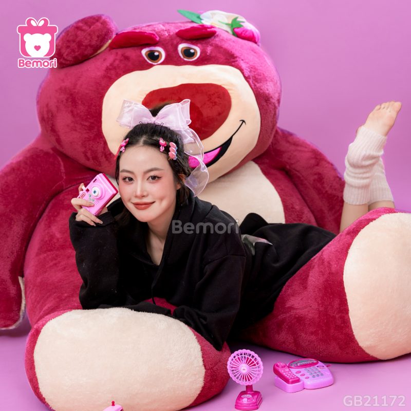 Gấu Bông Big Lotso Tai Dâu Đứng