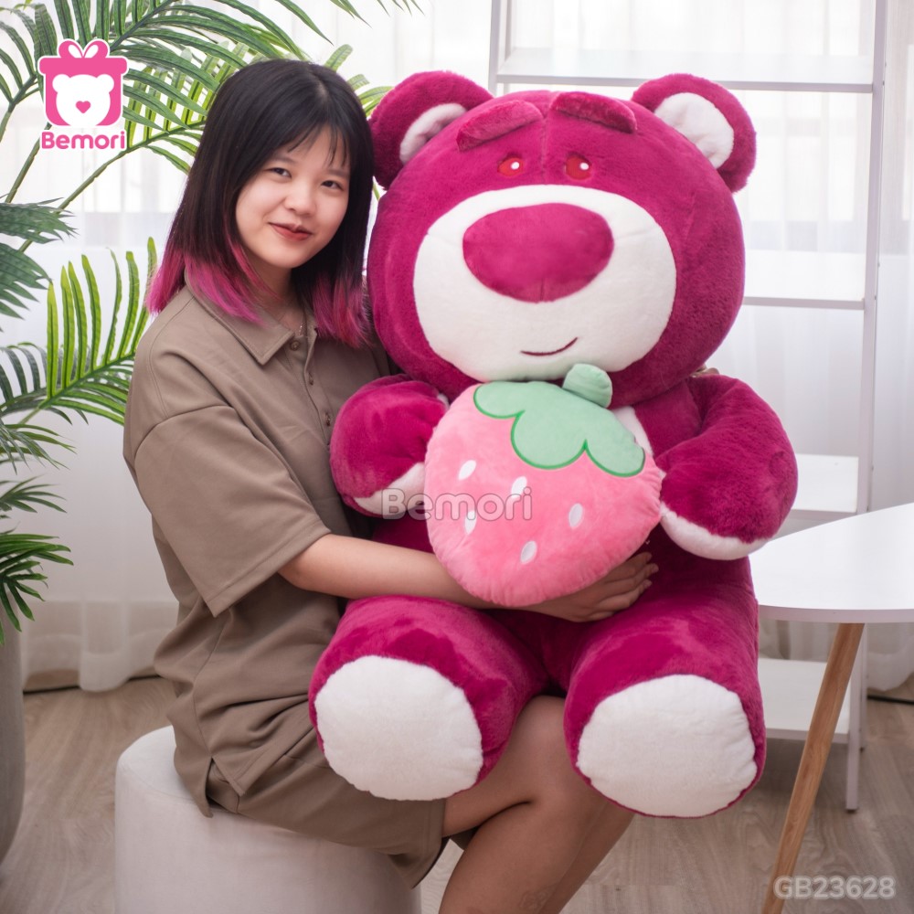 Gấu Bông Lotso Baby Ôm Dâu xinh xắn