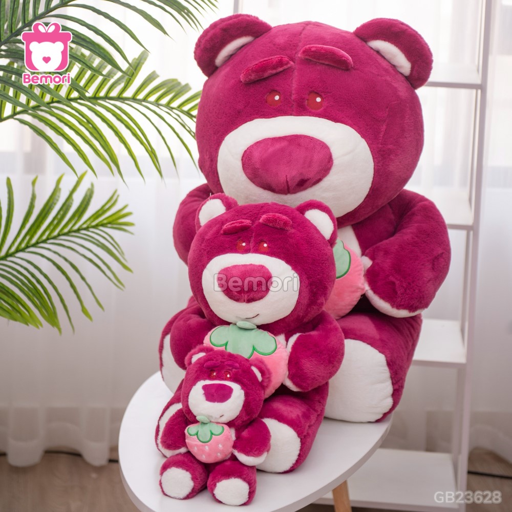 Gấu Bông Lotso Baby Ôm Dâu có nhiều kích thước đa dạng