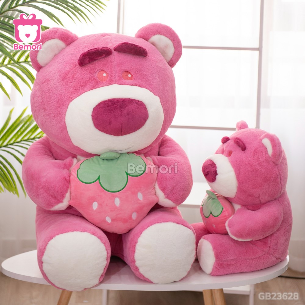 Gấu Bông Lotso Baby Ôm Dâu làm quà tặng siêu đáng yêu