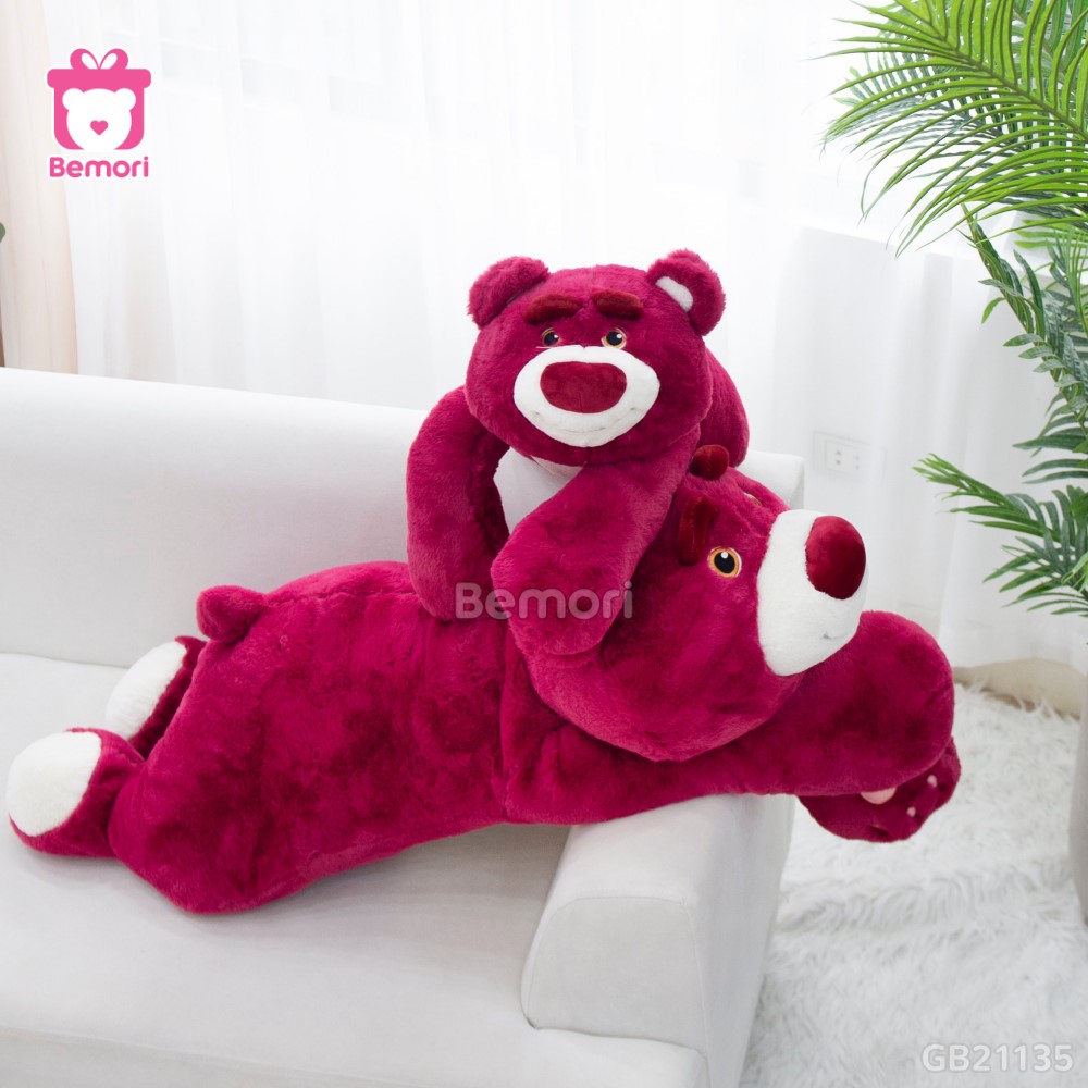 Gấu Bông Lotso Đỏ Nằm