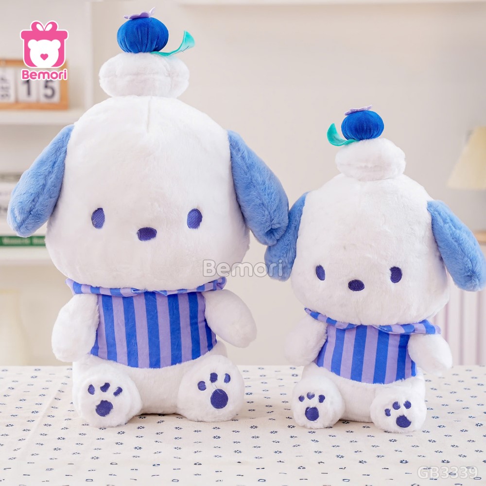 Gấu Bông Pochacco Đội Bánh Việt Quất