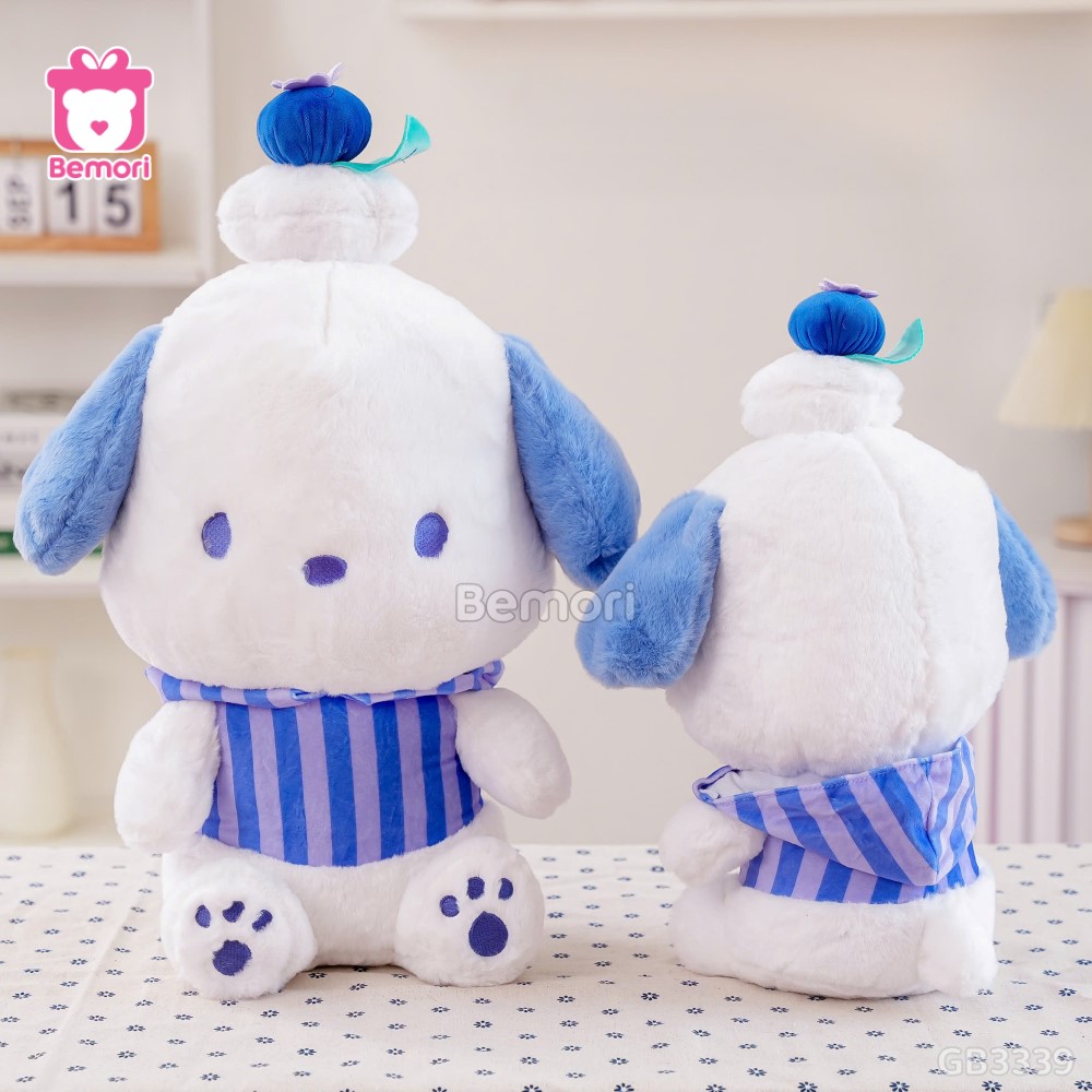 Gấu Bông Pochacco Đội Bánh Việt Quất