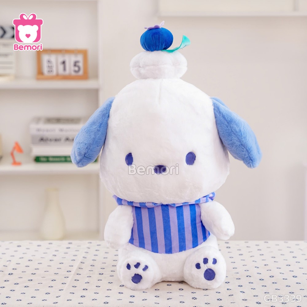 Gấu Bông Pochacco Đội Bánh Việt Quất