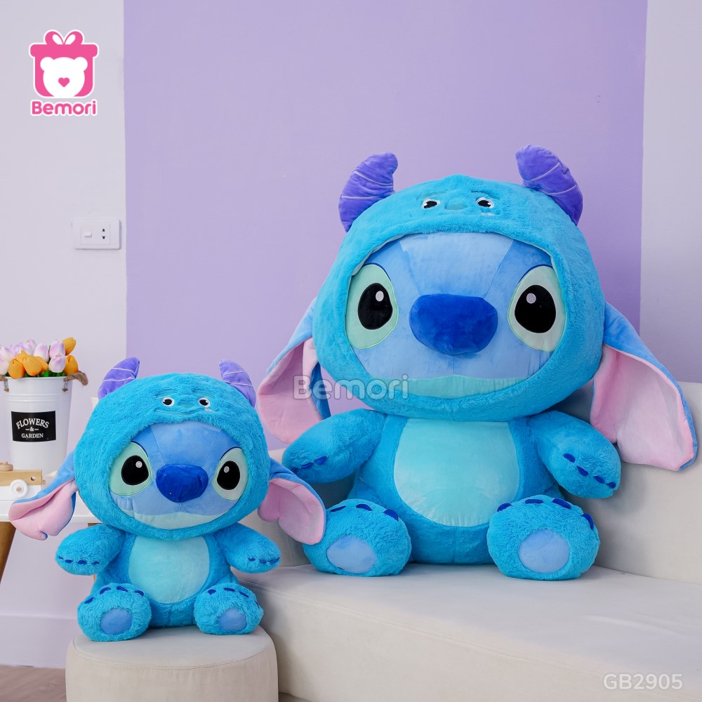 Gấu Bông Stitch Cosplay Quái Vật Sulley – nhân vật hoạt hình yêu thích của trẻ nhỏ