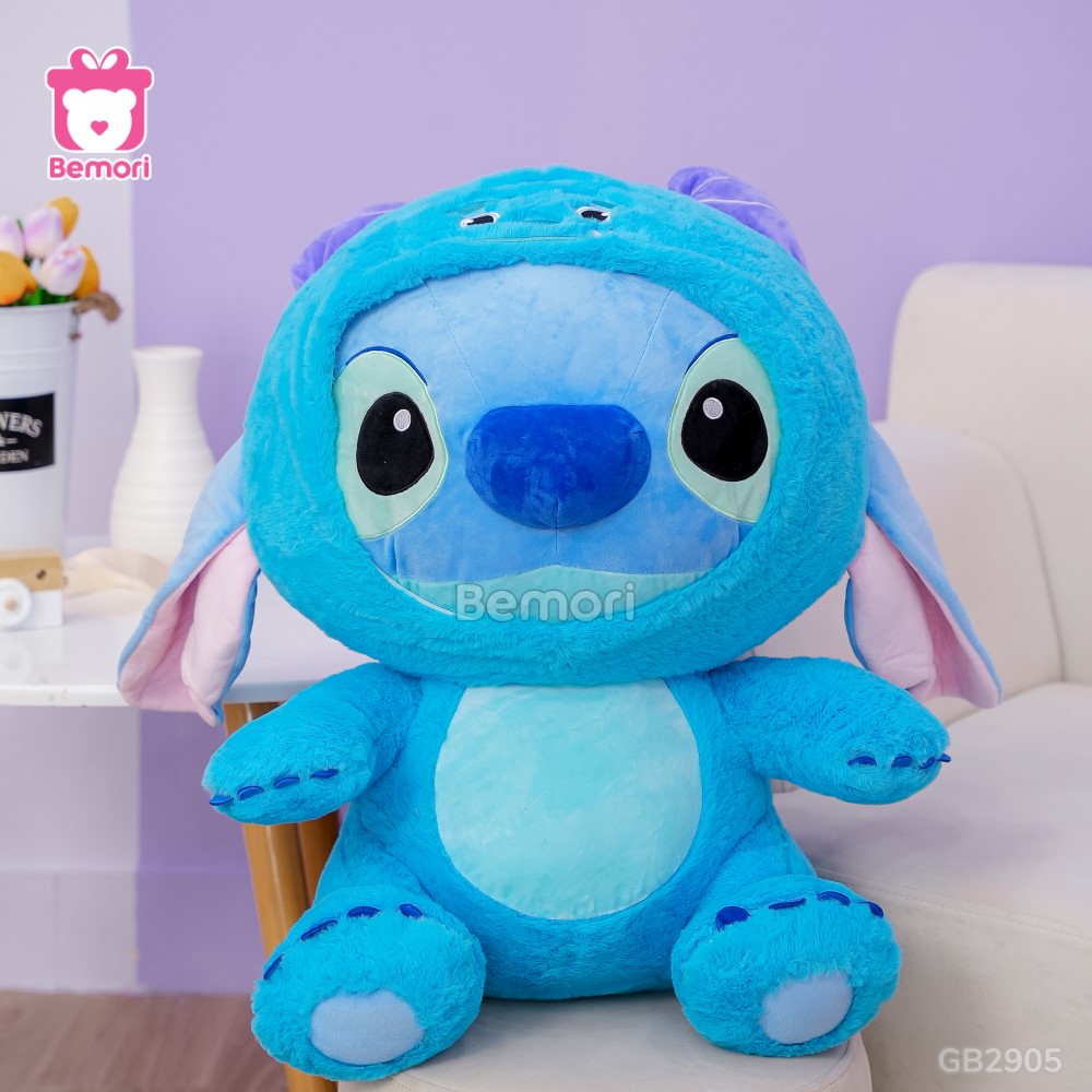 Gấu Bông Stitch Cosplay Quái Vật Sulley nhồi bông căng phồng, đàn hồi tốt