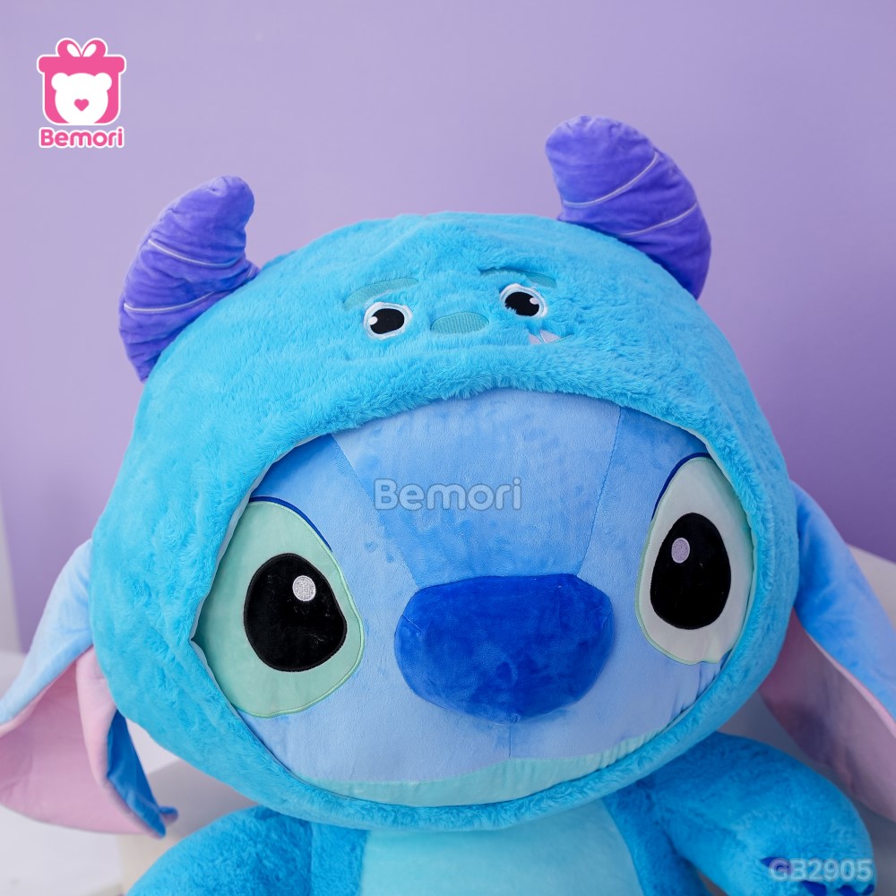 Gấu Bông Stitch Cosplay Quái Vật Sulley ngộ nghĩnh