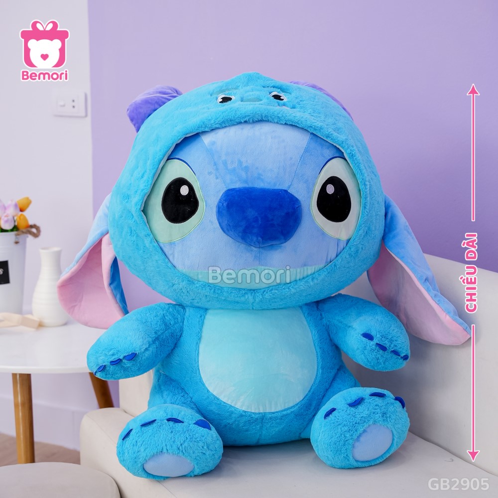 Cách đo kích thước của Gấu Bông Stitch Cosplay Quái Vật Sulley