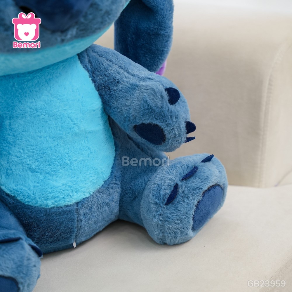 Gấu Bông Stitch Bông Lông Xanh Đậm mềm mại