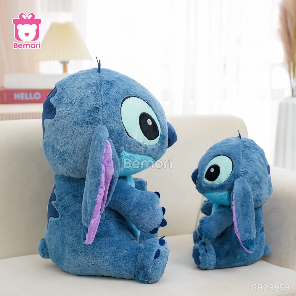 Gấu Bông Stitch Bông Lông Xanh Đậm