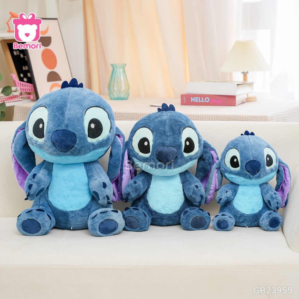 Gấu Bông Stitch Bông Lông Xanh Đậm đa dạng kích thước