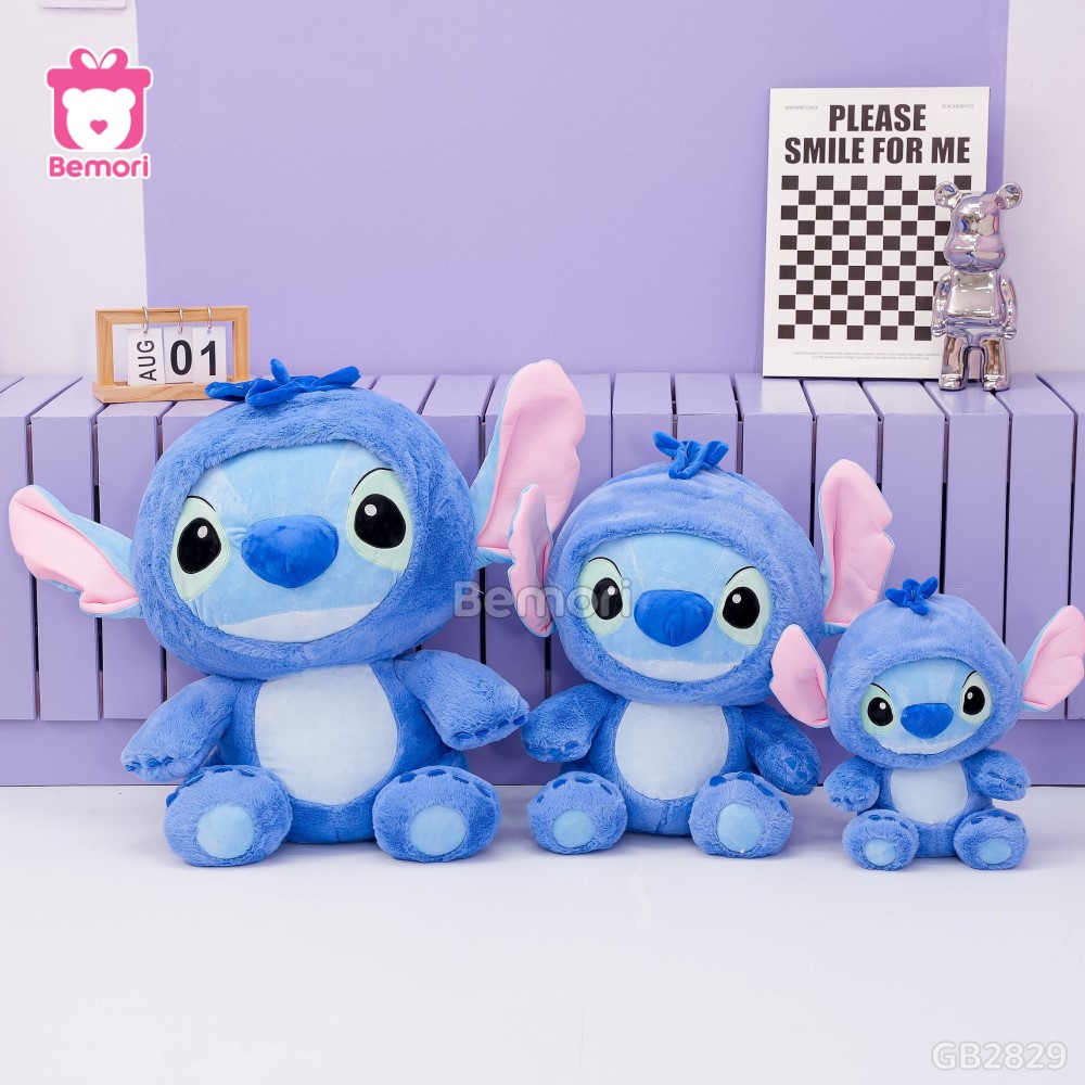 Gấu Bông Stitch Xanh Ngồi – người bạn dễ thương của các bé yêu