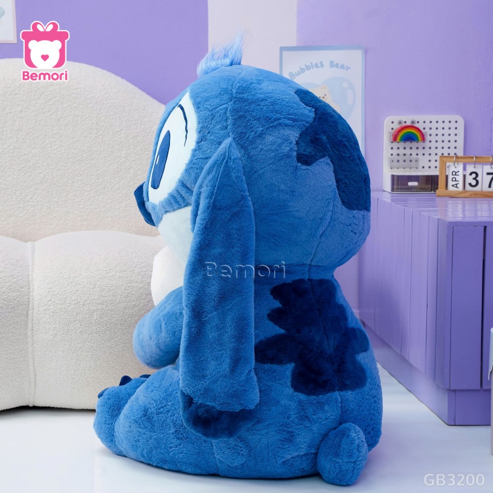 Gấu Bông Stitch Xanh Ôm Vịt