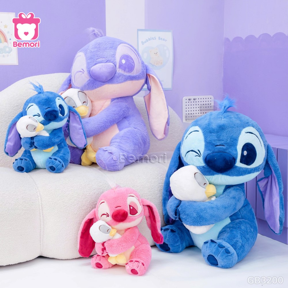Gấu Bông Stitch Ôm Vịt