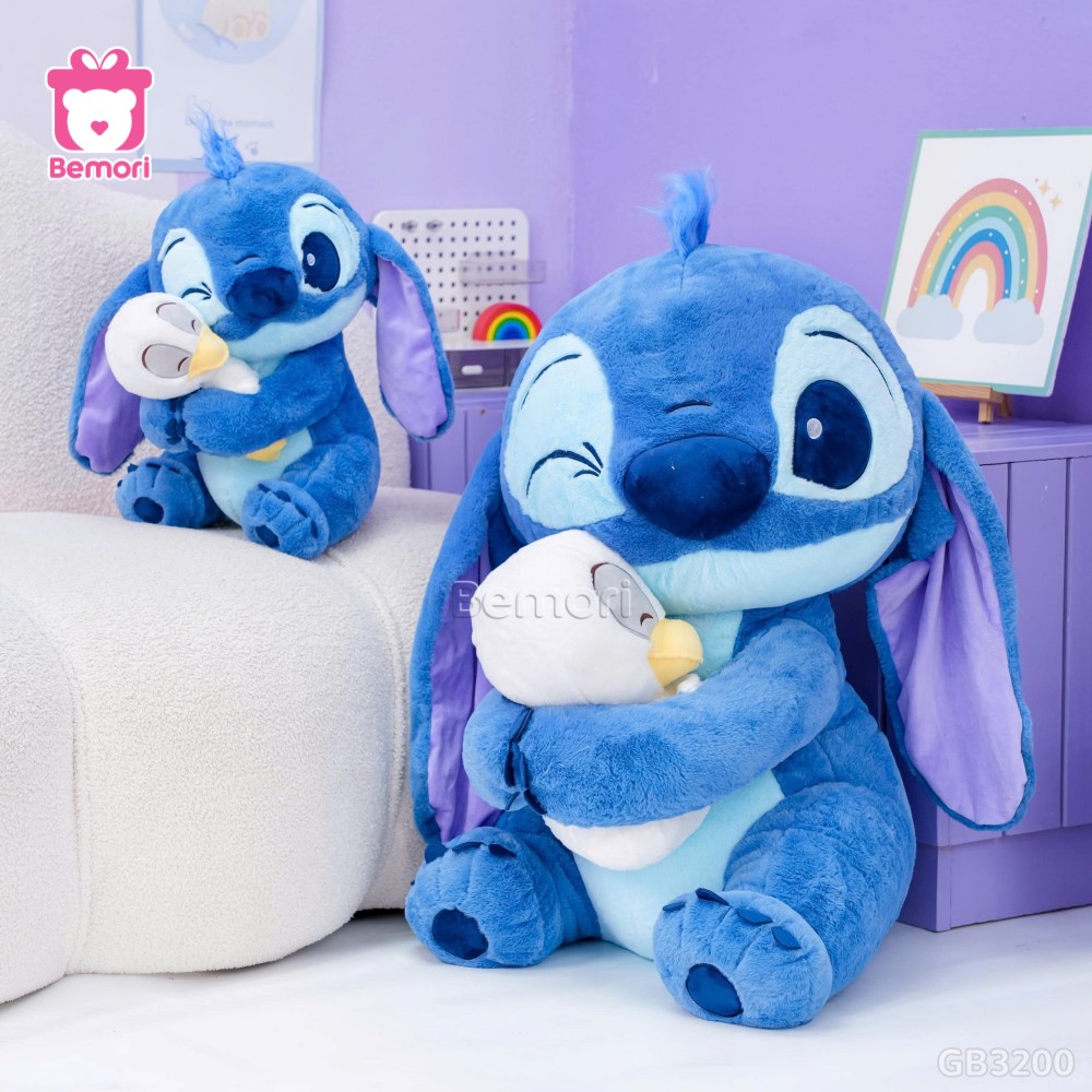 Gấu Bông Stitch Ôm Vịt