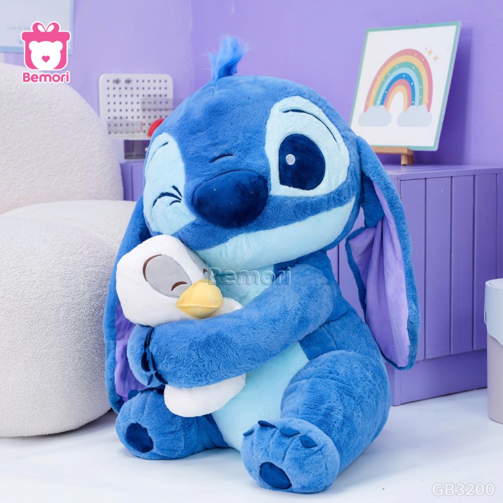 Gấu Bông Stitch Ôm Vịt