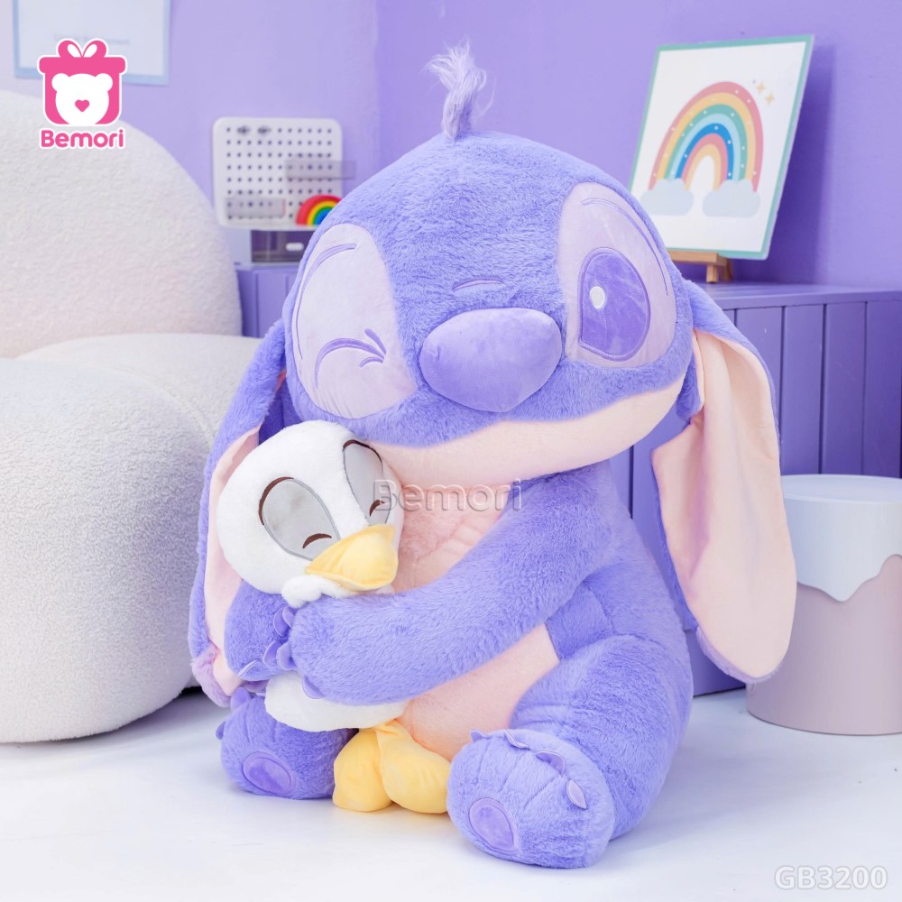 Gấu Bông Stitch Ôm Vịt