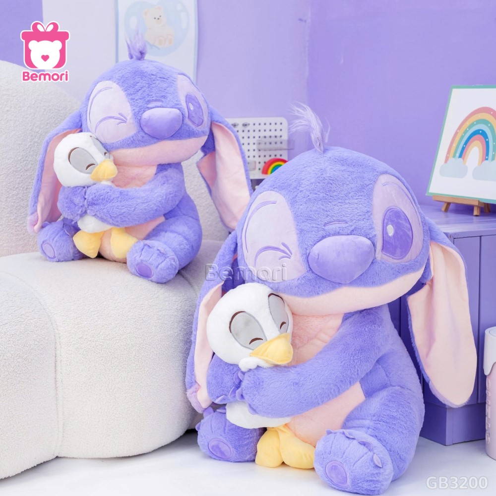 Gấu Bông Stitch Ôm Vịt