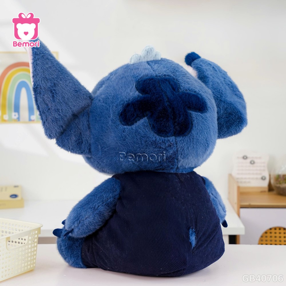Gấu Bông Stitch Mặc Yếm Xanh Đậm