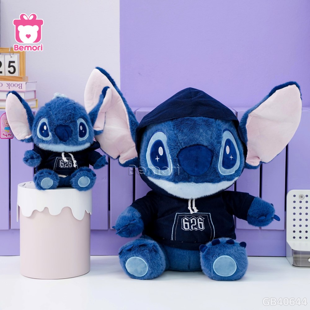 Gấu Bông Stitch Mặc Yếm Xanh Đậm