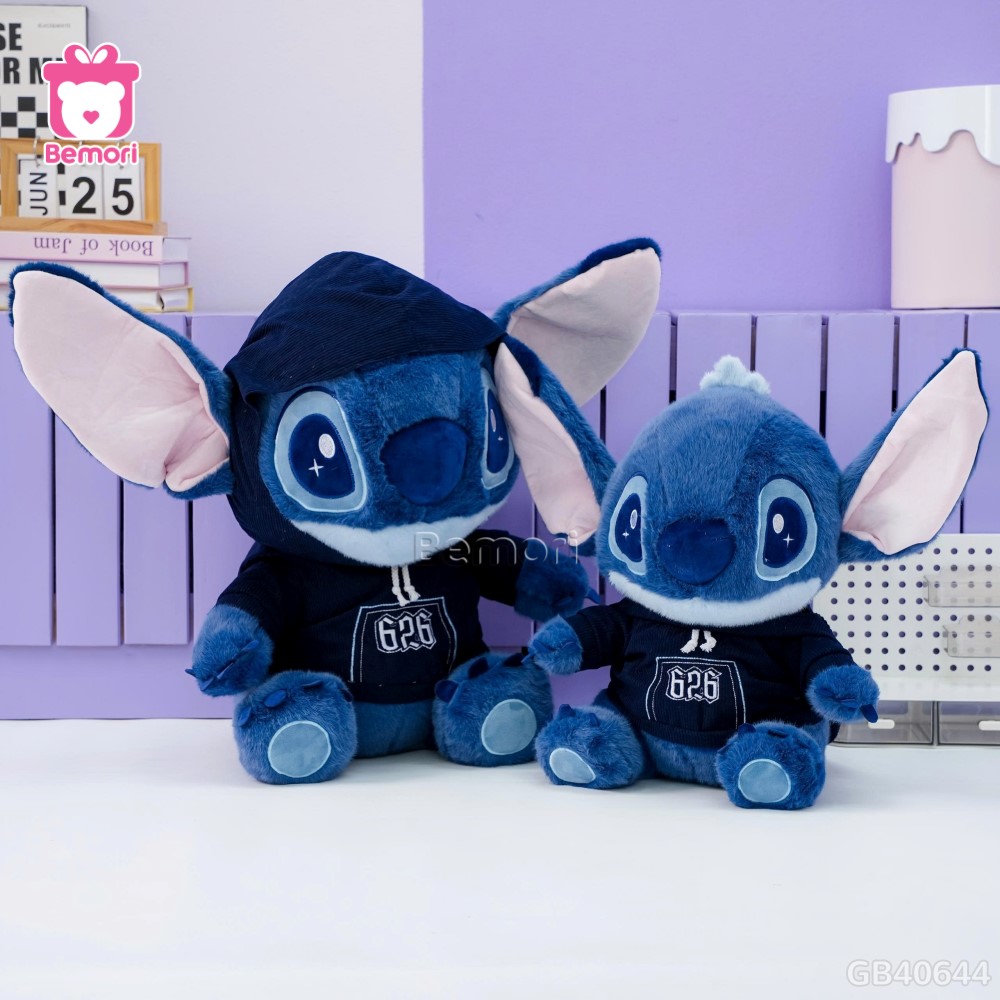 Gấu Bông Stitch Mặc Yếm Xanh Đậm
