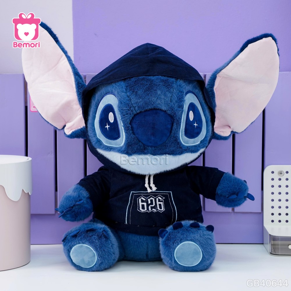 Gấu Bông Stitch Mặc Yếm Xanh Đậm