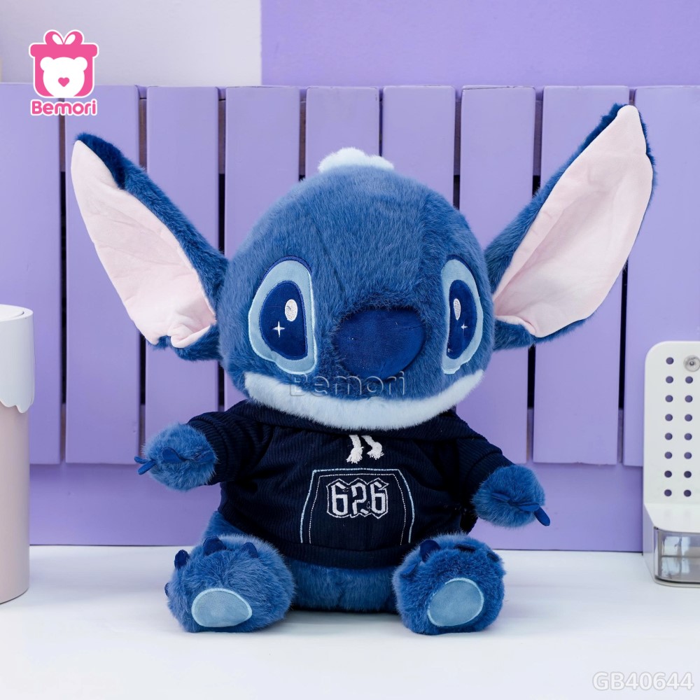 Gấu Bông Stitch Mặc Yếm Xanh Đậm