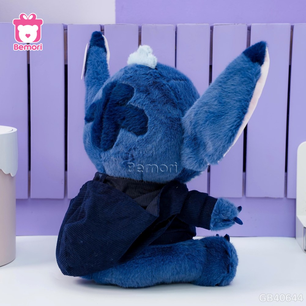 Gấu Bông Stitch Mặc Yếm Xanh Đậm