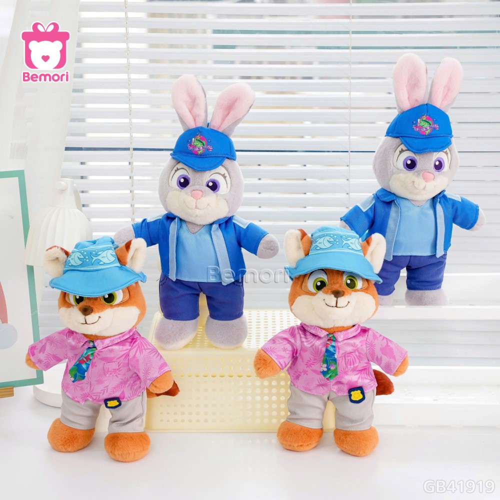 Gấu Bông Zootopia Đứng Đội Mũ