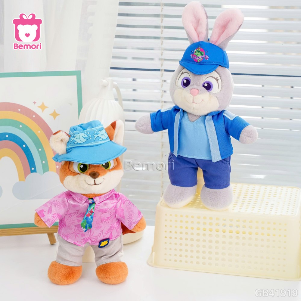 Gấu Bông Zootopia Đứng Đội Mũ