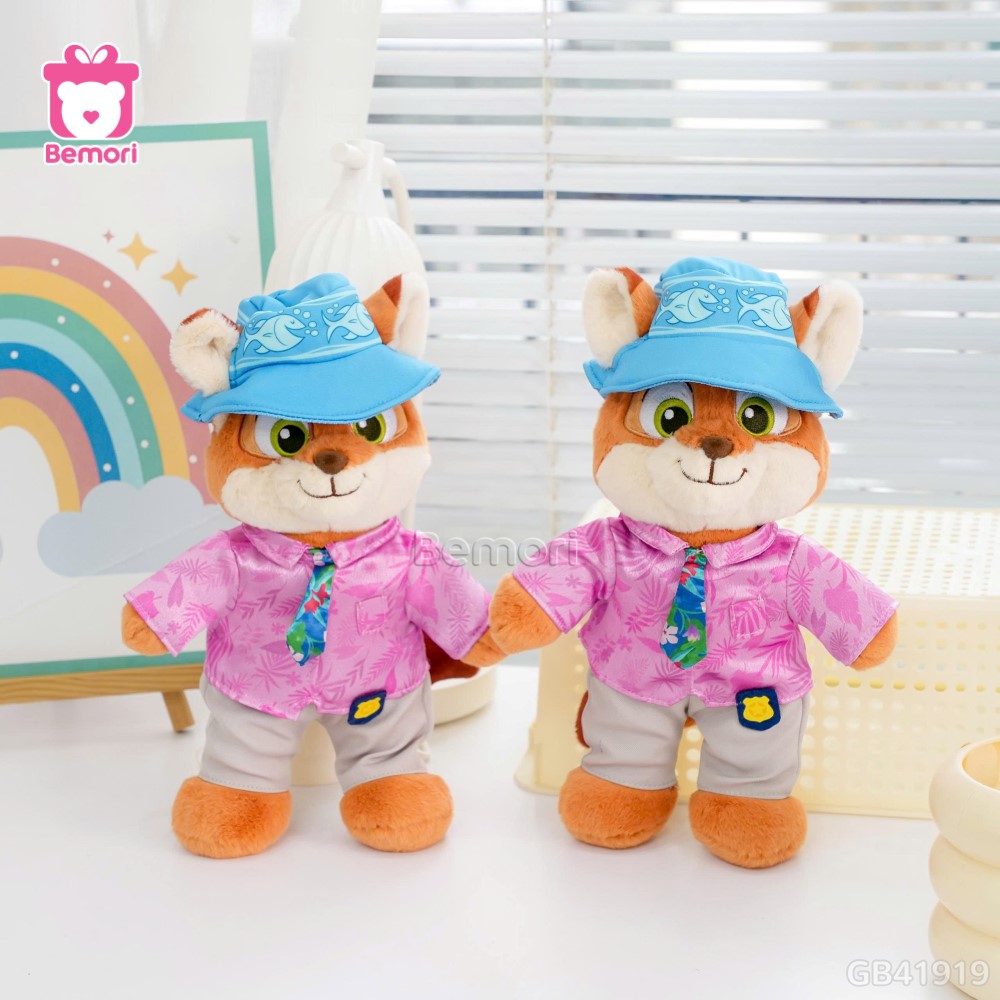 Gấu Bông Zootopia Đứng Đội Mũ