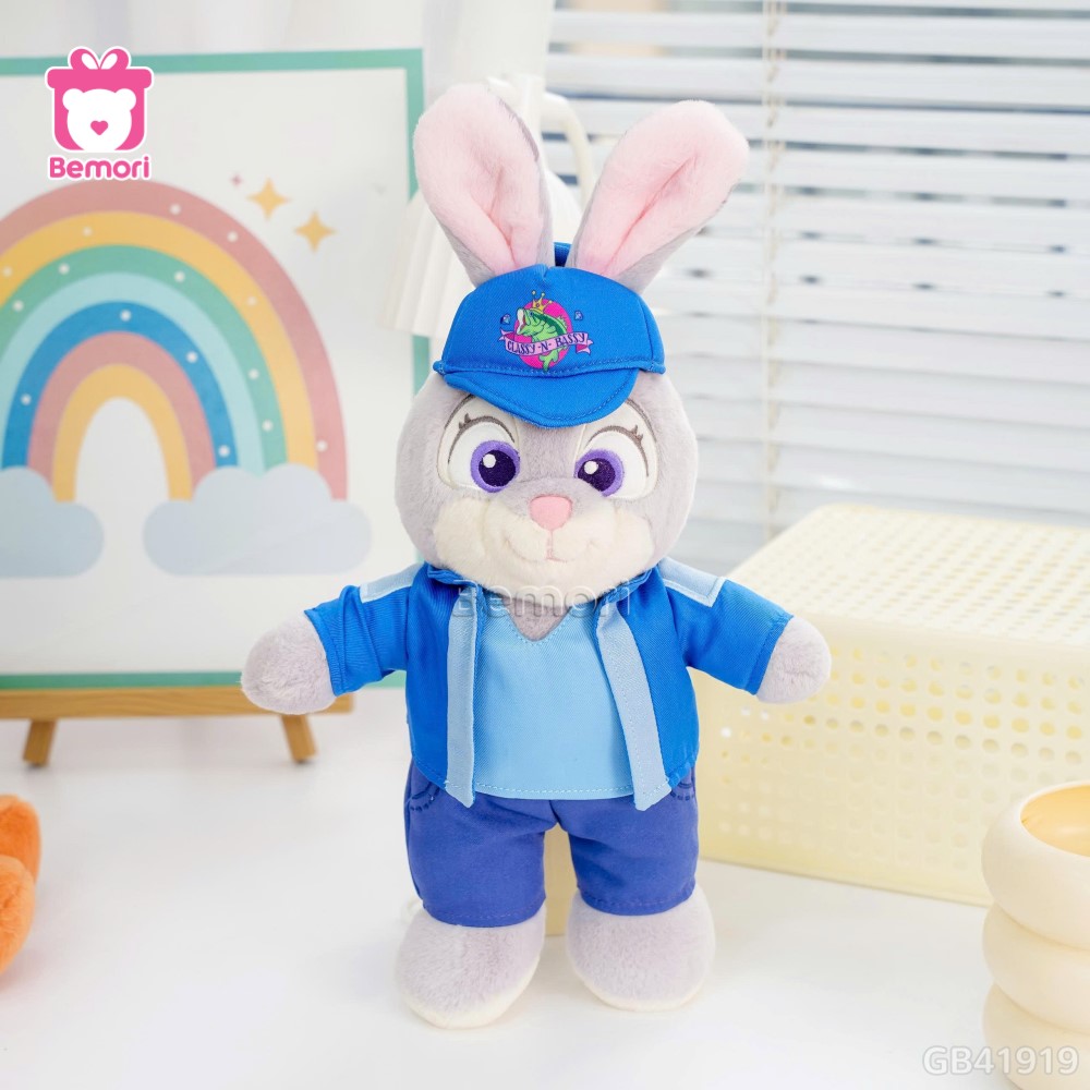 Gấu Bông Zootopia Đứng Đội Mũ