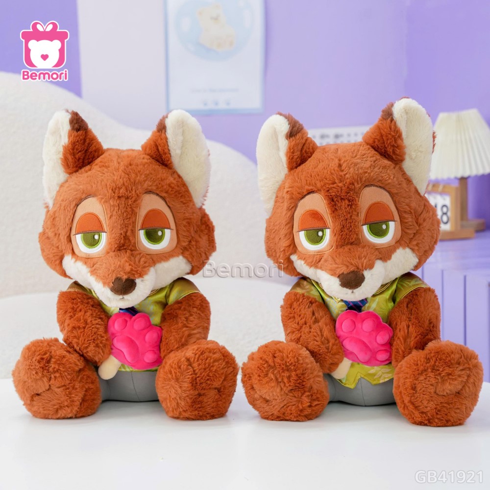 Gấu Bông Zootopia Ngồi Ôm Bánh