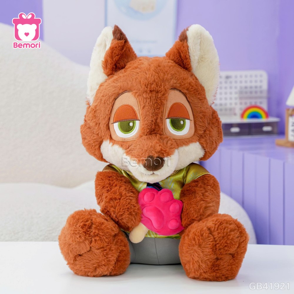 Gấu Bông Zootopia Ngồi Ôm Bánh