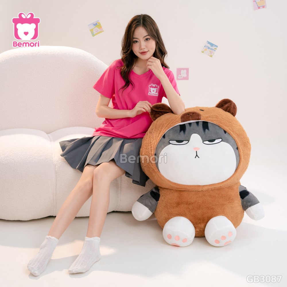 Mèo Hoàng Thượng Bông Cosplay Capybara – món quà dễ thương dành tặng bạn gái