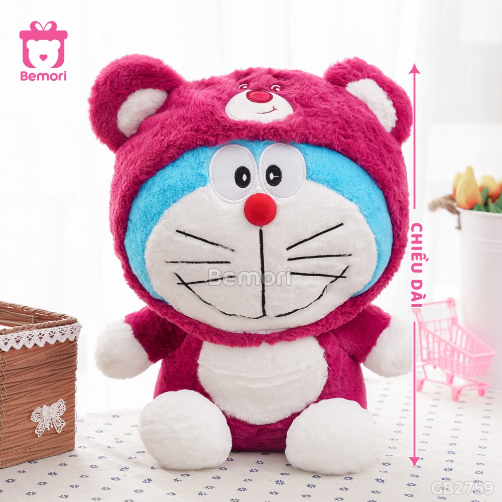 Cách đo kích thước của Gấu Bông Doraemon Cosplay Lotso