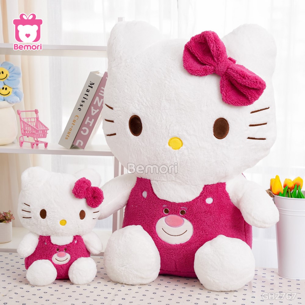 Gấu Bông Hello Kitty Mặc Yếm Lotso đa dạng kích thước