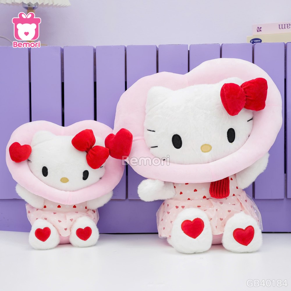 Gấu Bông Kitty Đội Phao Hồng