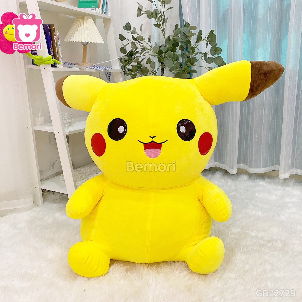 Gấu Bông Pikachu Đại Mắt Tròn với gương mặt ngộ nghĩnh