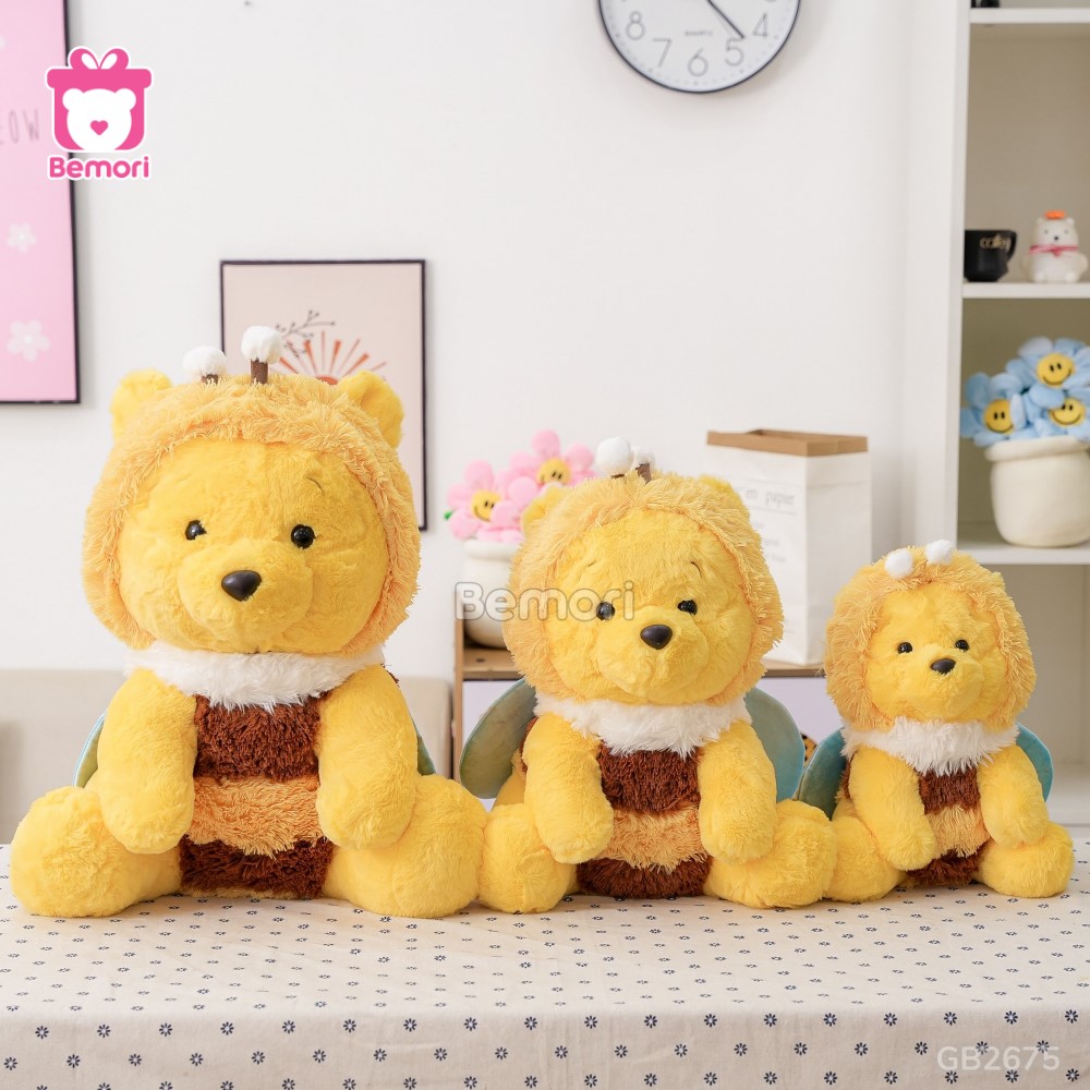 Gấu Bông Pooh Cosplay Ong đa dạng kích thước