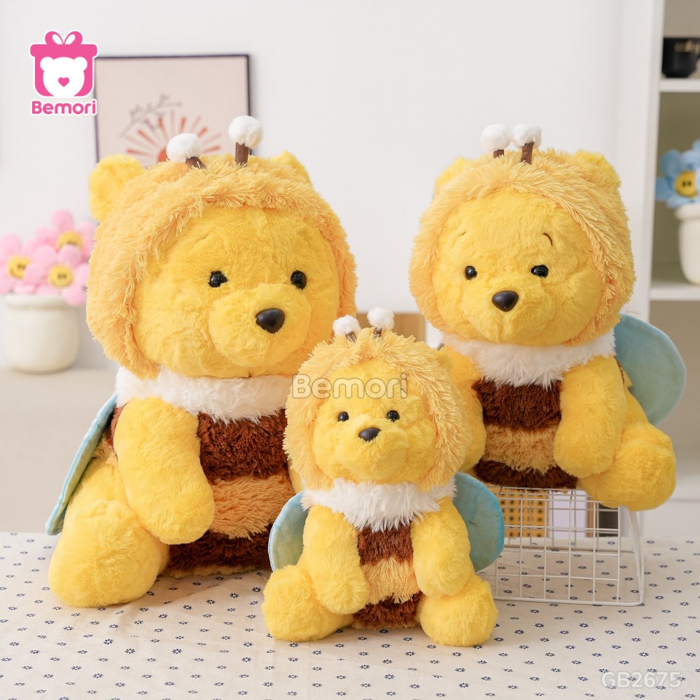 Gấu Bông Pooh Cosplay Ong đa dạng kích thước