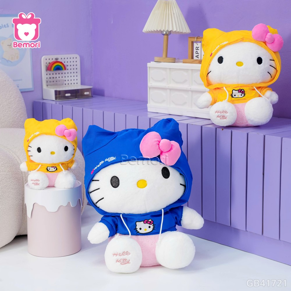 Gấu Bông Hello Kitty Áo Nỉ