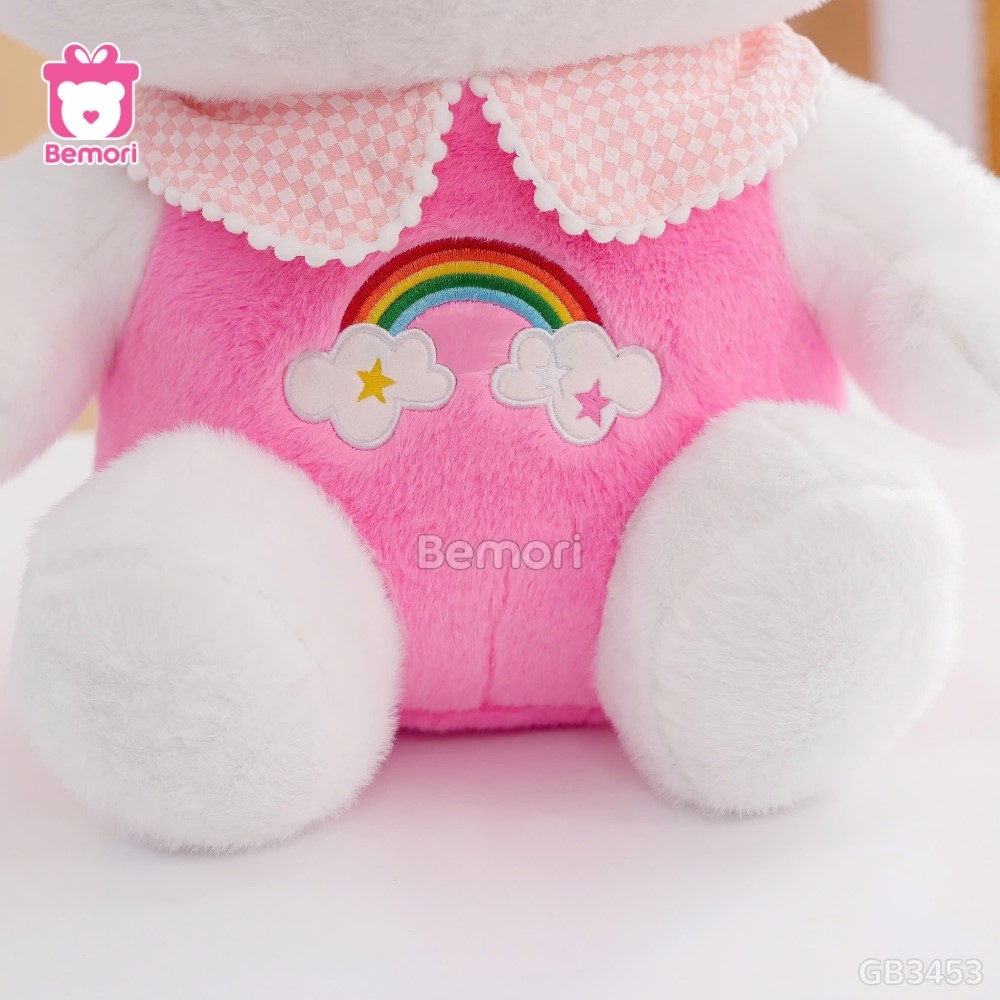 Gấu Bông Hello Kitty Thêu Cầu Vồng