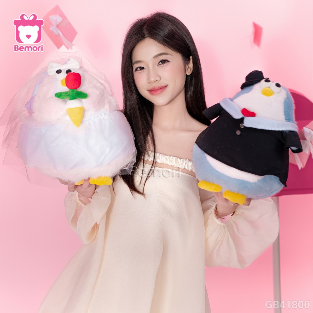 Gấu Bông Dâu Rể Cánh Cụt Love Penguin
