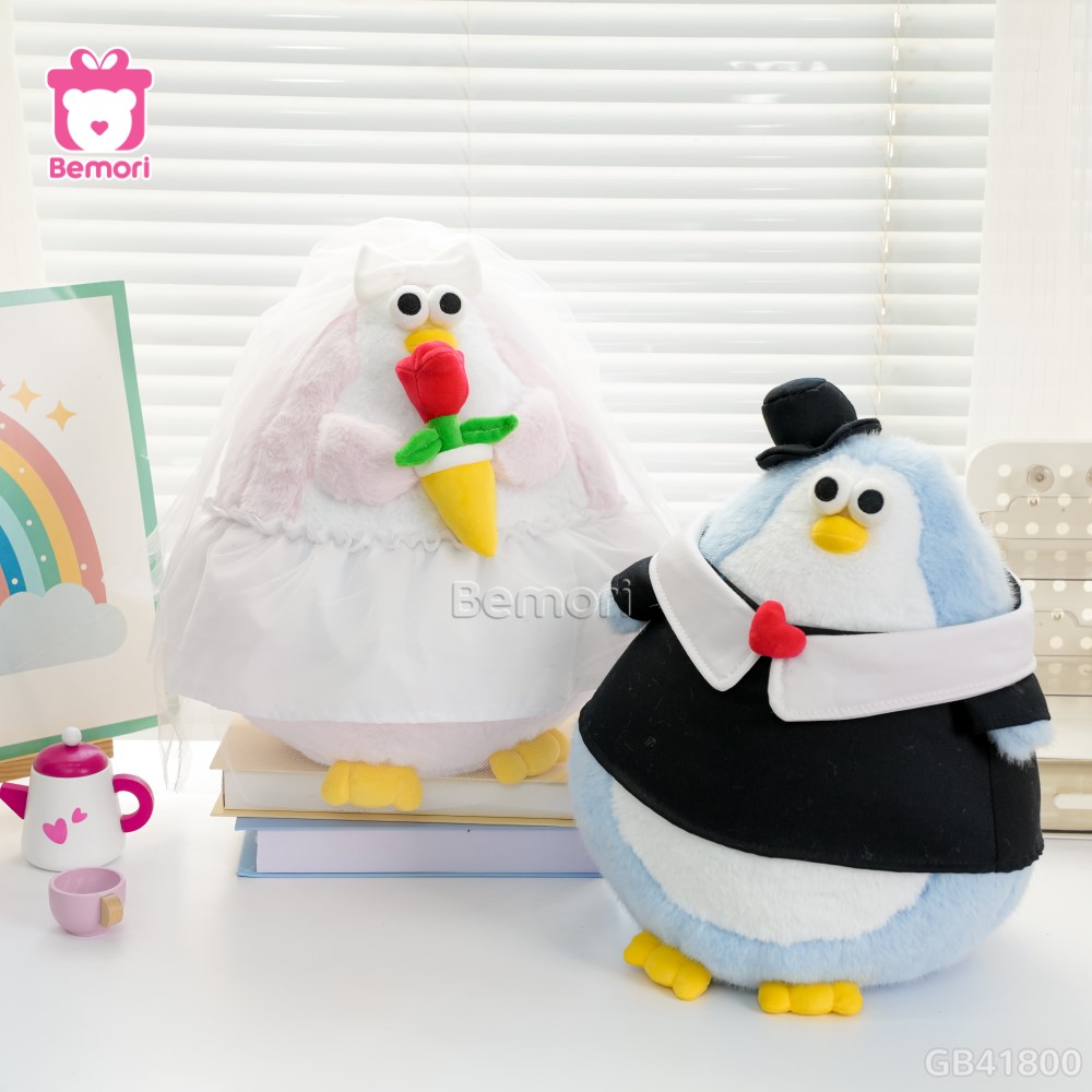 Gấu Bông Dâu Rể Cánh Cụt Love Penguin