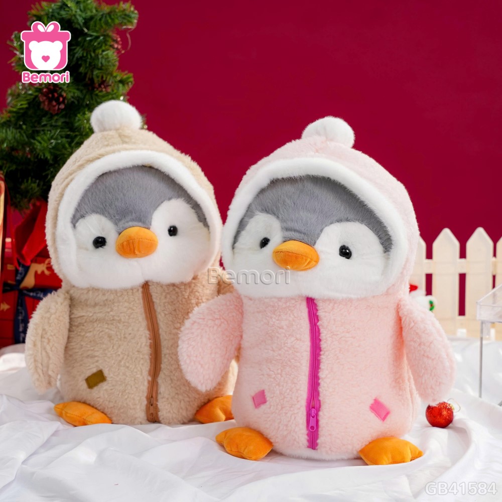 Cánh Cụt Bông Áo Lông Cừu Khóa Kéo